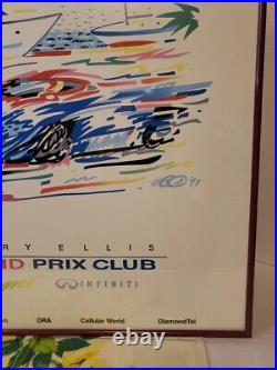 1991 Miami Grand Prix NISSAN LtdEd Fine Art Print Poster Professionally Framed