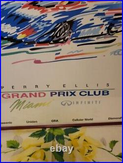 1991 Miami Grand Prix NISSAN LtdEd Fine Art Print Poster Professionally Framed