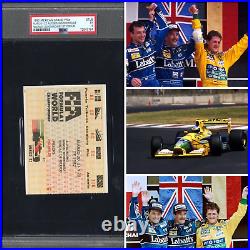 1992 F1 Mexican Grand Prix Michael Schumacher 1st Podium Ticket PSA Rare Pop 1