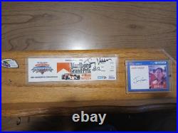 1996 Autograph JIMMY VASSER GRAND PRIX Miami Winning Ticket Pin Indy Car Signed