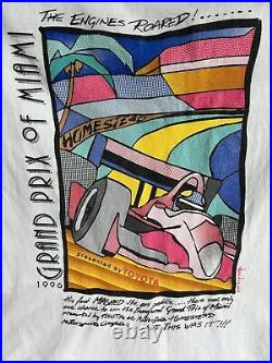 1996 Grand Prix of Miami Toyota Inaugural T-shirt Single stitch Ray Masters XL