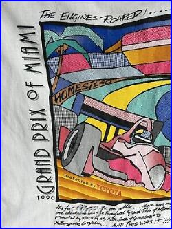 1996 Grand Prix of Miami Toyota Inaugural T-shirt Single stitch Ray Masters XL