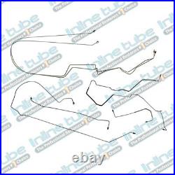 1997-03 Grand Prix Non Abs Complete Preformed Brake Line Kit 6Pc Stainless