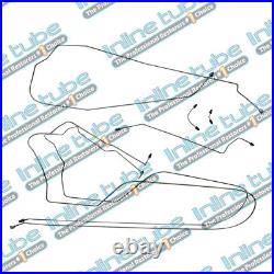 1997-2003 Grand Prix Hydraulic Preformed Rear Mid Int Brake Line Set 6Pc Tube Ss