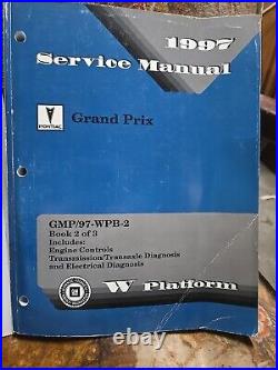 1997 Pontiac Grand Prix Buick Century Regal, Service Manuals 1-2-3, W Platform