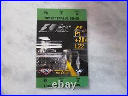 1999-2016 LOT 8 RACE PASS TICKET DRIVING ACADEMY/LeMANS+SIGNED MARTINI/JIM HALL+