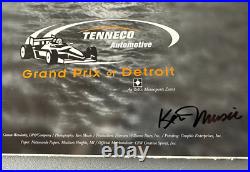 2000 Detroit Grand Prix Poster SIGNED-NEW Indy Cart Castroneves