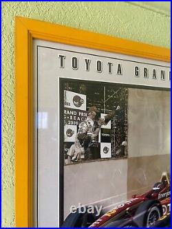 2001 Toyota Grand Prix of Long Beach California Signed/Framed Poster