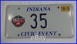 2003 Formula-1 United States Grand Prix Pace Car License Plate