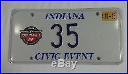 2003 Formula-1 United States Grand Prix Pace Car License Plate