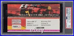 2004 F1 Inaugural Chinese Grand Prix Michael Schumacher Record Ticket PSA POP 1