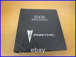 2006 Pontiac Dealer Album Product portfolio book GTO Grand Prix data facts guide