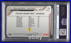 2020 Chrome Sapphire F1 #146 Charles Leclerc Car #16 /25 Orange Refractor PSA 9