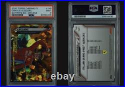 2020 Chrome Sapphire F1 #146 Charles Leclerc Car #16 /25 Orange Refractor PSA 9