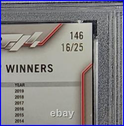 2020 Chrome Sapphire F1 #146 Charles Leclerc Car #16 /25 Orange Refractor PSA 9