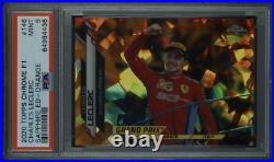 2020 Chrome Sapphire F1 #146 Charles Leclerc Car #16 /25 Orange Refractor PSA 9