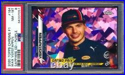 2020 Topps Chrome #164 F1 Max Verstappen #/10 Rc Purple Refractor Sapphire Psa 8