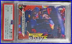 2020 Topps Chrome #194 Sapphire F1 #/5 Red Bull Verstappen Red Refractor Psa 8