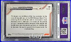 2020 Topps Chrome F1 #159 Max Verstappen #/50 True Gold Refractor Psa 9 Pop 1/1