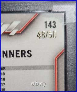 2020 Topps Chrome F1 /50 Sapphire Gold Refractor #143 Max Verstappen RC SP PSA 8