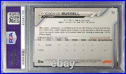 2020 Topps Chrome F1 Sapphire #19 George Russell Rookie RC Refractor PSA 10 Gem