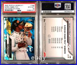 2020 Topps Chrome F1 Sapphire /99 Lewis Hamilton AQUA REFRACTOR PSA 10 Gem #148