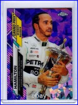 2020 Topps Chrome F1 Sapphire Formula 1 #134 LEWIS HAMILTON Purple Ref 10/10 SP