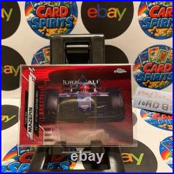 2020 Topps Chrome Nikita Mazepin 5/5 F2 Hitech Grand Prix Red Refractor Card