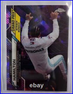 2020 Topps Chrome Sapphire F1 Lewis Hamilton /10 Purple Refractor #138