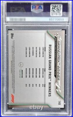 2020 Topps Chrome Sapphire F1 Lewis Hamilton Grand Prix Winners Russia PSA 10