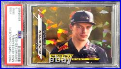 2020 Topps Chrome Sapphire F1 Max Verstappen /50 Gold Refractor #158 PSA 9 RC SP