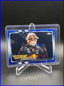 2021 TOPPS CHROME SAPPHIRE FORMULA 1? MAX VERSTAPPEN? DRIVER OF DAY #155 sc