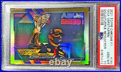 2021 Topps Chrome #154 F1 Gold Purple Refractor Max Verstappen PSA 10 GEM MINT 1