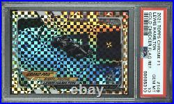 2021 Topps Chrome F1 #149 Lewis Hamilton #/50 Gold Checker Flag Refractor Psa 10