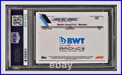 2021? Topps Chrome, F1, Sergio Perez, Checkered Flag Refractor, #153, PSA-10