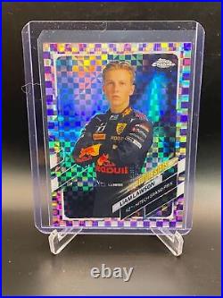 2021 Topps Chrome Formula 1? LIAM LAWSON? PURPLE CHECKER REFRACTOR! #50/199! Sc