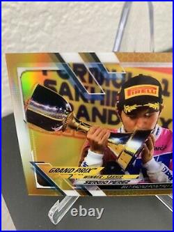 2021 Topps Formula 1 F1 Sergio Perez Gold Refractor Parallel /50 BWT Racing #153