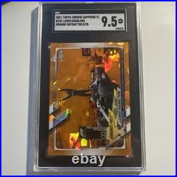 2021 Topps Formula 1 Grand Prix Winners Lewis Hamilton #151 Orange Refractor /25