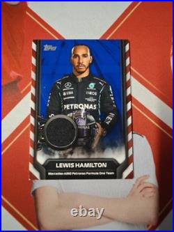 2021 Topps Formula 1 Racing F1 Relic Blue Lewis Hamilton /99