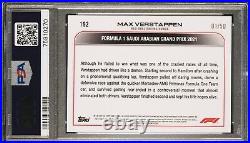 2022 Topps Chrome F1 #192 Max Verstappen Car #1 /50 Gold Refractor PSA 9 POP 1/1