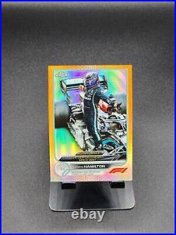 2022 Topps Chrome F1 True Orange Grand Prix LEWIS HAMILTON /25 Mercedes SP