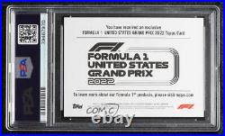 2022 Topps Formula 1 United States Grand Prix Sergio Perez PSA 10 GEM MT