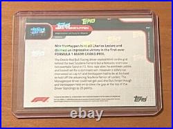 2022 Topps Now F1 #17 Max Verstappen Numbered 77/99 Red Parallel