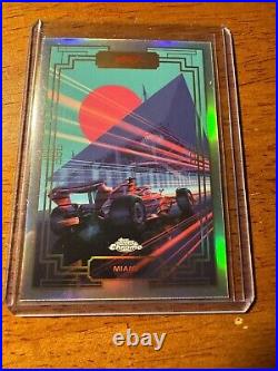 2023 Topps Chrome F1 Miami Art Du Grand Prix SSP CASE HIT