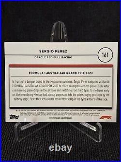 2024 Topps Chrome Formula 1 #161 Sergio Perez Red Raywave Refractor /5 Rare SP