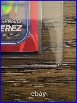2024 Topps Chrome Formula 1 #161 Sergio Perez Red Raywave Refractor /5 Rare SP