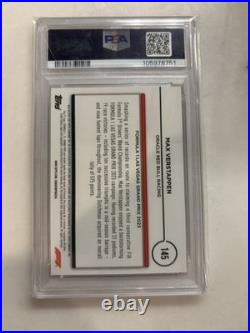 2024 Topps Chrome Logofractor F1 Max Verstappen PSA 10 Las Vegas Red /5 #145