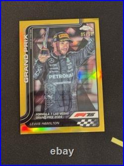 2025 Topps Chrome F1 #143 Lewis Hamilton True Gold Refractor /50
