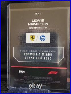 2025 Topps Formula 1 Miami Grand Prix Lewis Hamilton Exclusive