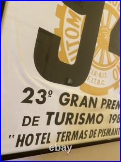 23rd Grand Prix of Tourism 1983 Argentina Original Framed Poster READ